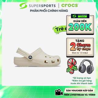  Giày Clog Trẻ Em Crocs Classic - Be - 206991-2Y2 ADS02 LS100 