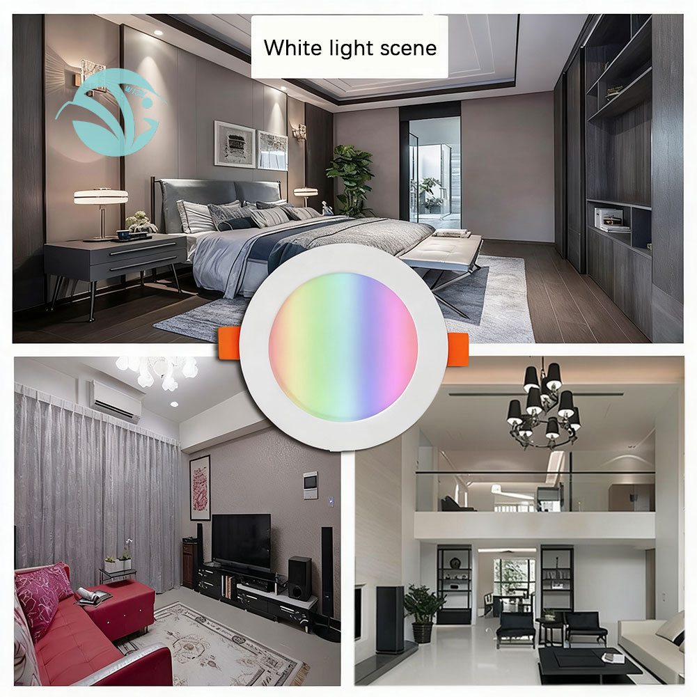 Zigbee-Compatible 3.0 Đèn Downlight âm trần thông minh Rgbw Zigbee-Kết nối trực tiếp 3.0 tương thích