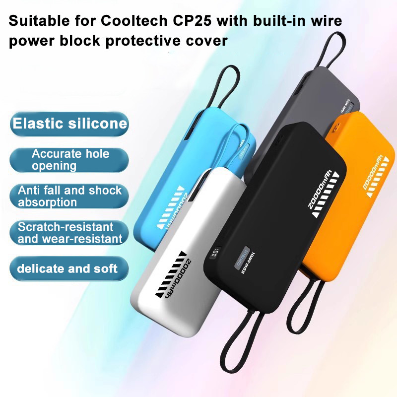 Ốp Silicon Chống Sốc Cho CUKTECH CP25 20000mAh 55W Power Bank - Vỏ Bảo Vệ Chống Bụi Có Tích Hợp Lưu 