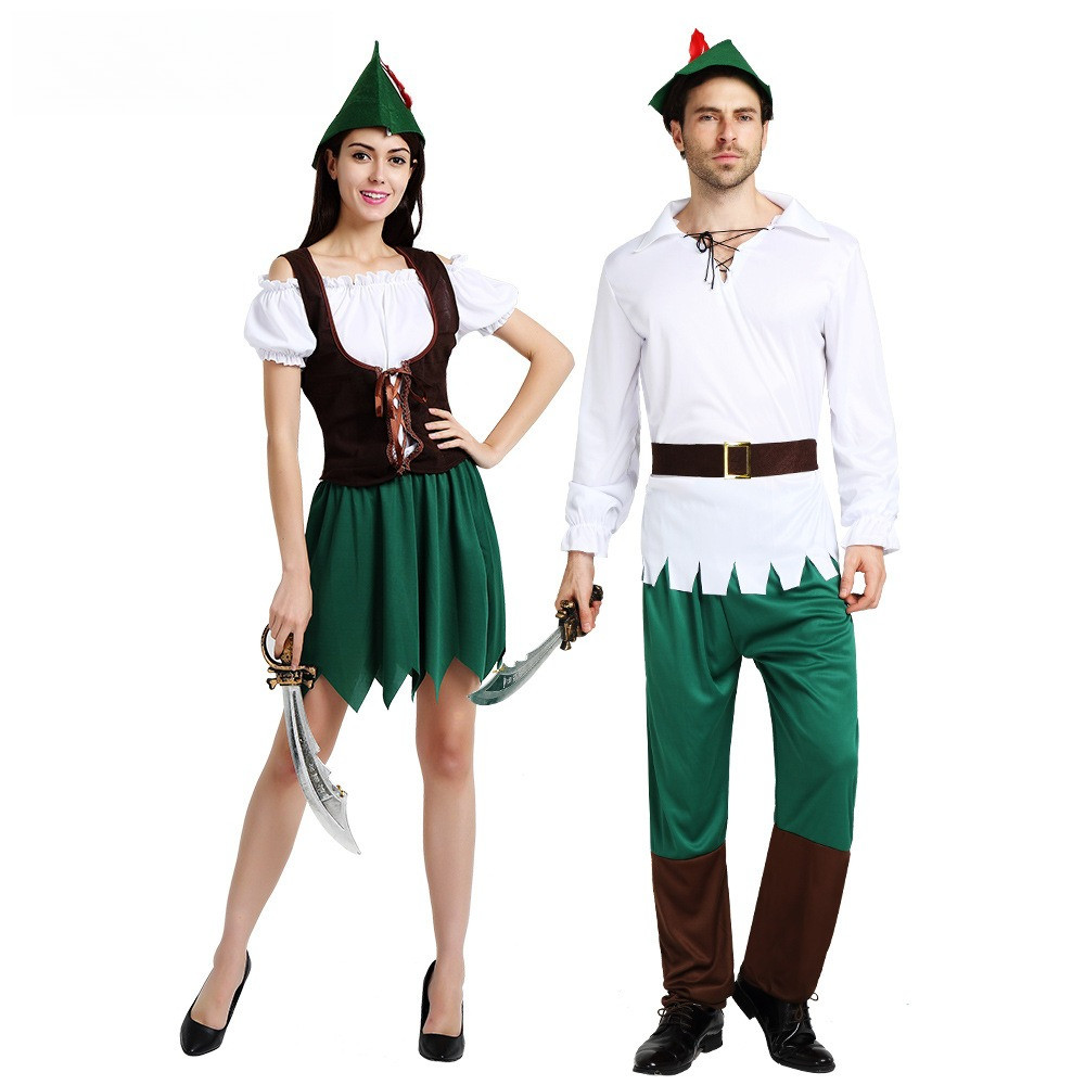 Halloween Phương Tây Halloween Chủ Đề Tiệc Cặp Đôi Cosplay Peter Pan DS Prop Thể Hiện Trang Phục