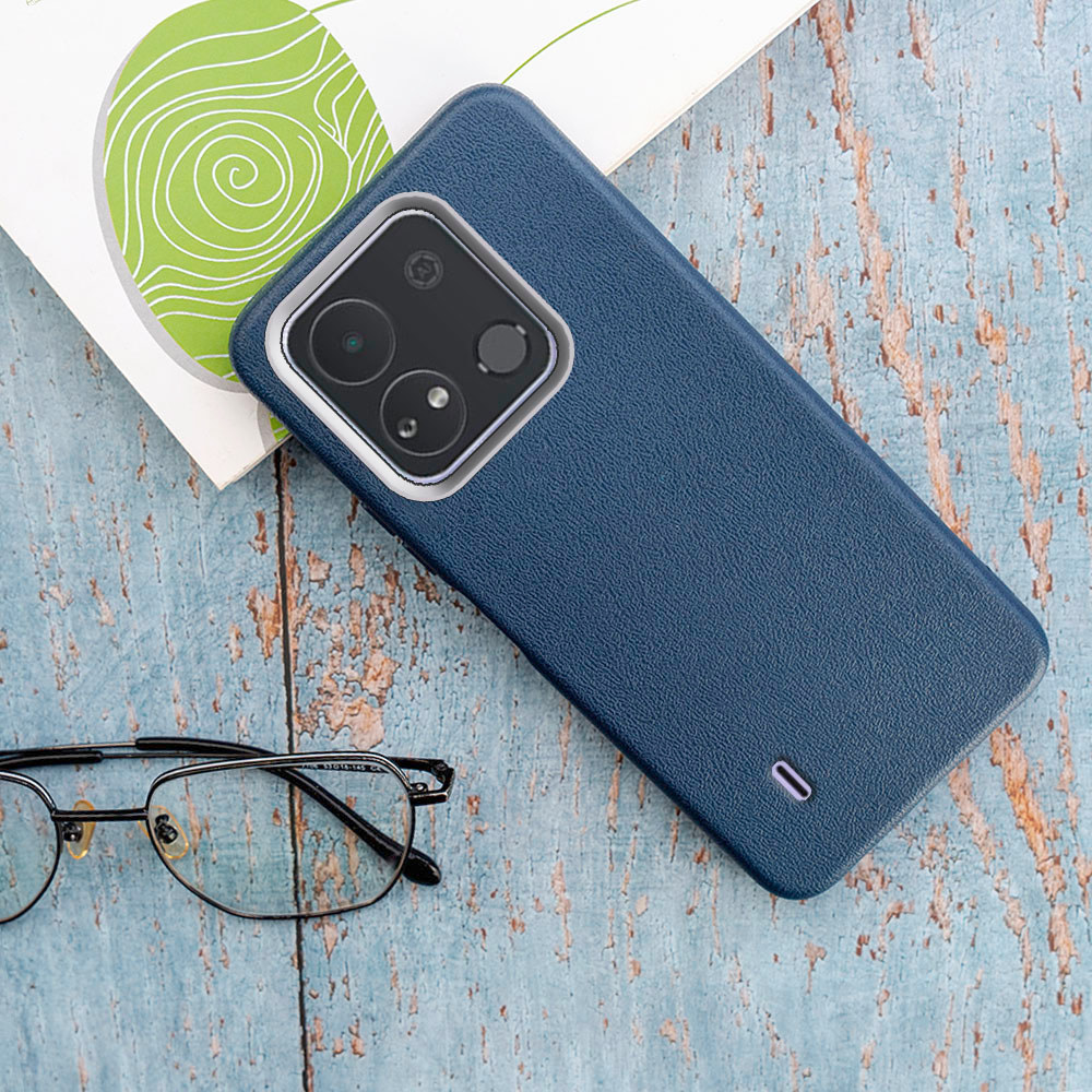 Vỏ điện thoại giả da cao cấp cho itel A04 Vỏ máy ảnh nâng cao bằng cao su Vỏ màu cổ điển