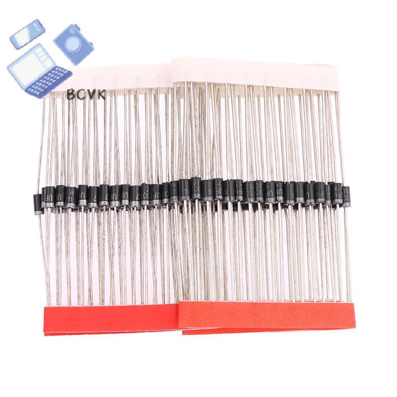 [BCVK] 50 Điốt chỉnh lưu Schottky UF4004 UF4007 1A 400V 1000V Bộ chỉnh lưu Diode phục hồi siêu nhanh
