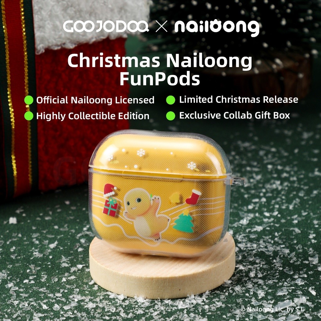 【Goojodoq × Nailoong】J201 Tai nghe Bluetooth không dây, TWS-A6 âm trầm mạnh,  chống ồn, với Hộp đựng