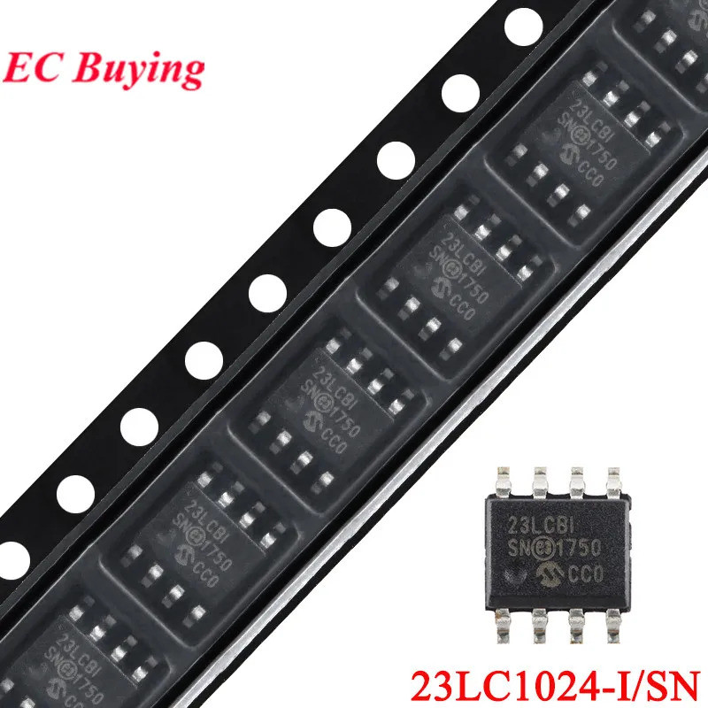 2 Cái / 1 cái 23LC1024-I / SN 23LC1024 23LCBI 23LCB1 SOP-8 2.5-5.5V 1Mb SPI Serial SRAM Chip IC Nguy