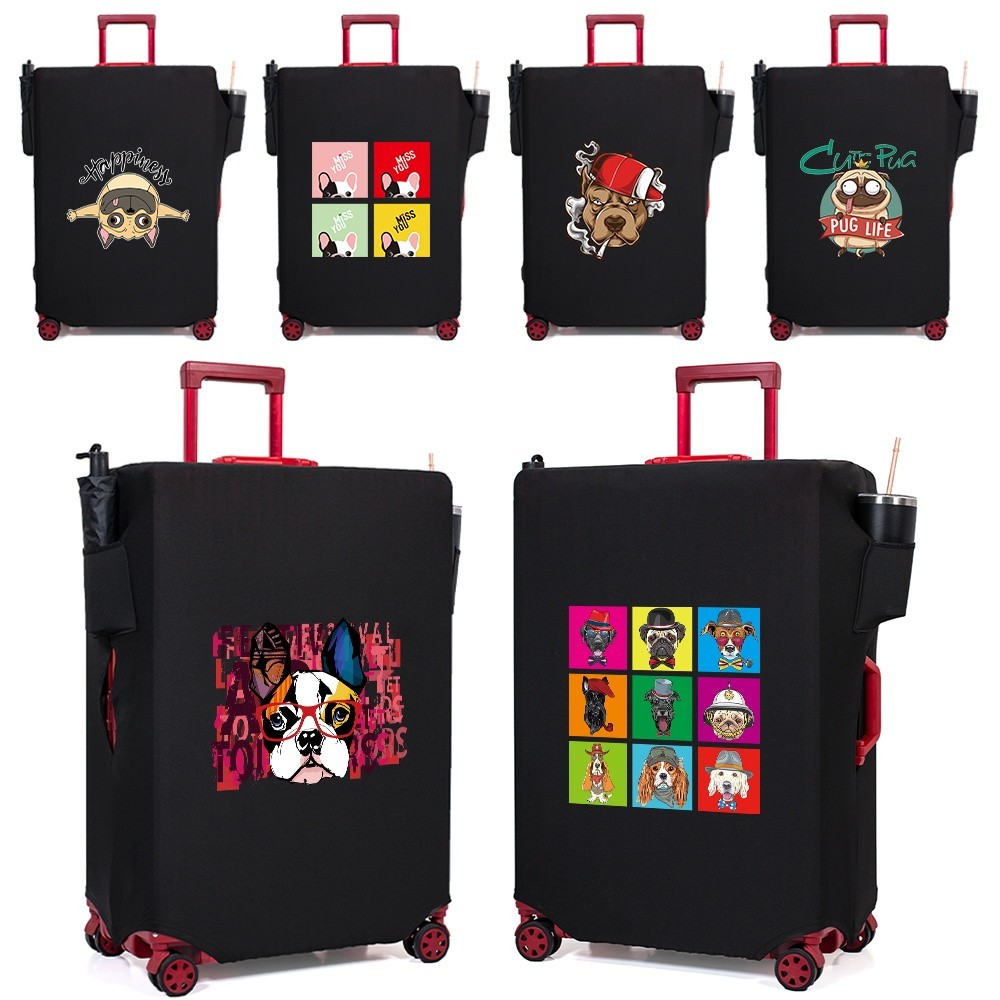 Thick Suitcase Dustproof Cover Anti Scratch Dust Proof Woman's & Man's Anti Scratch Pouch Dog Printe