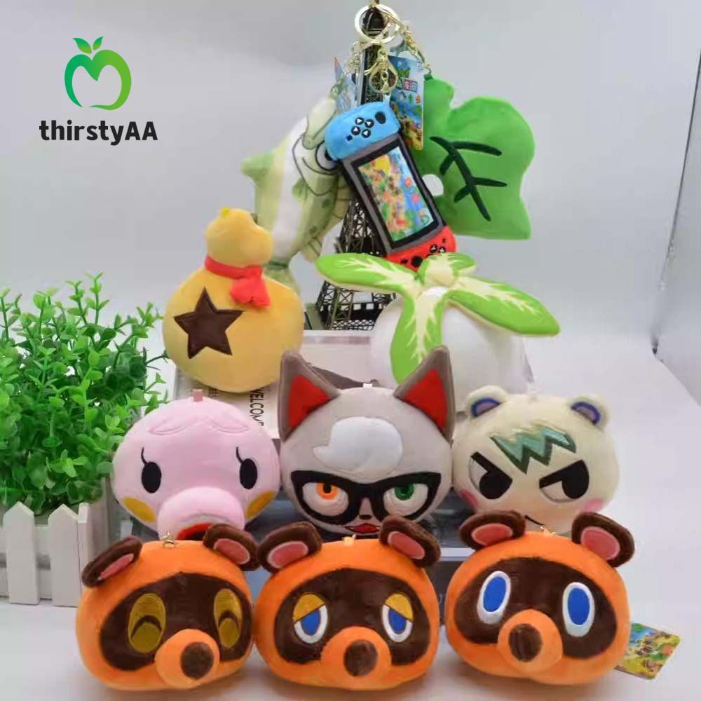 THIRSTYAA Animal Crossing Móc khóa, Marshall Fauna Lá nhỏ sang trọng Animal Crossing, Ba lô trò chơi