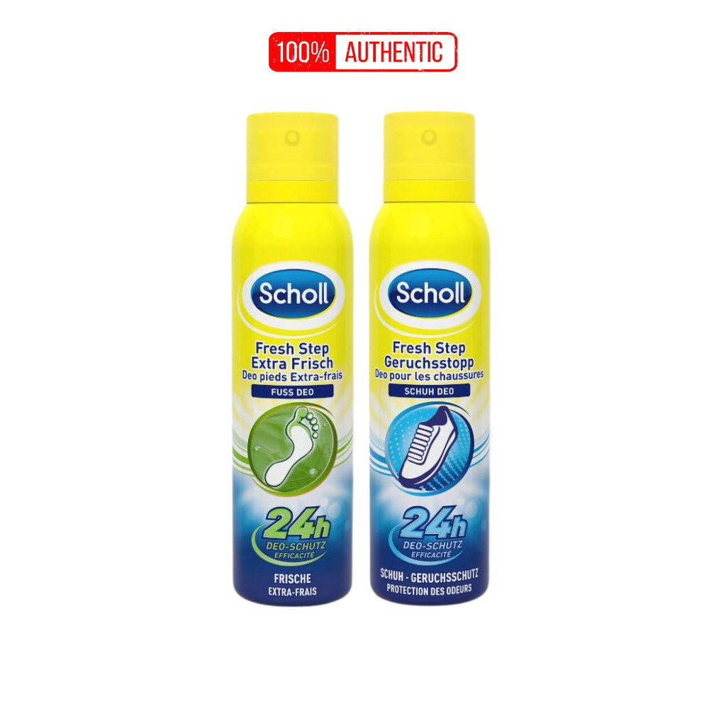 Xịt Khử Mùi Hôi Chân Và Giày Scholl Fresh Step 24h 150ml