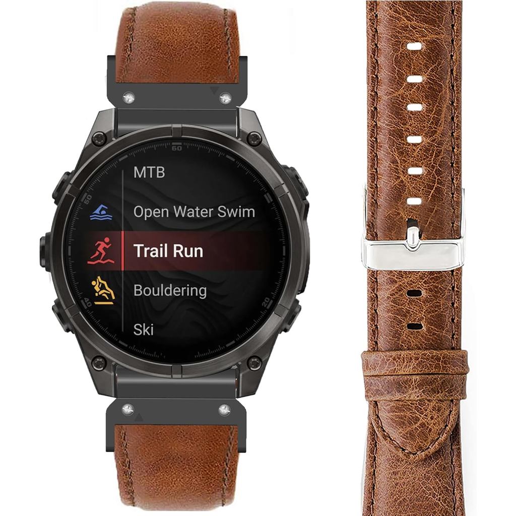 Tương thích với Garmin Fenix 8 dây đeo, Lamshaw 26mm, 22mm, 20mm Dây đeo đồng hồ thông minh thay thế