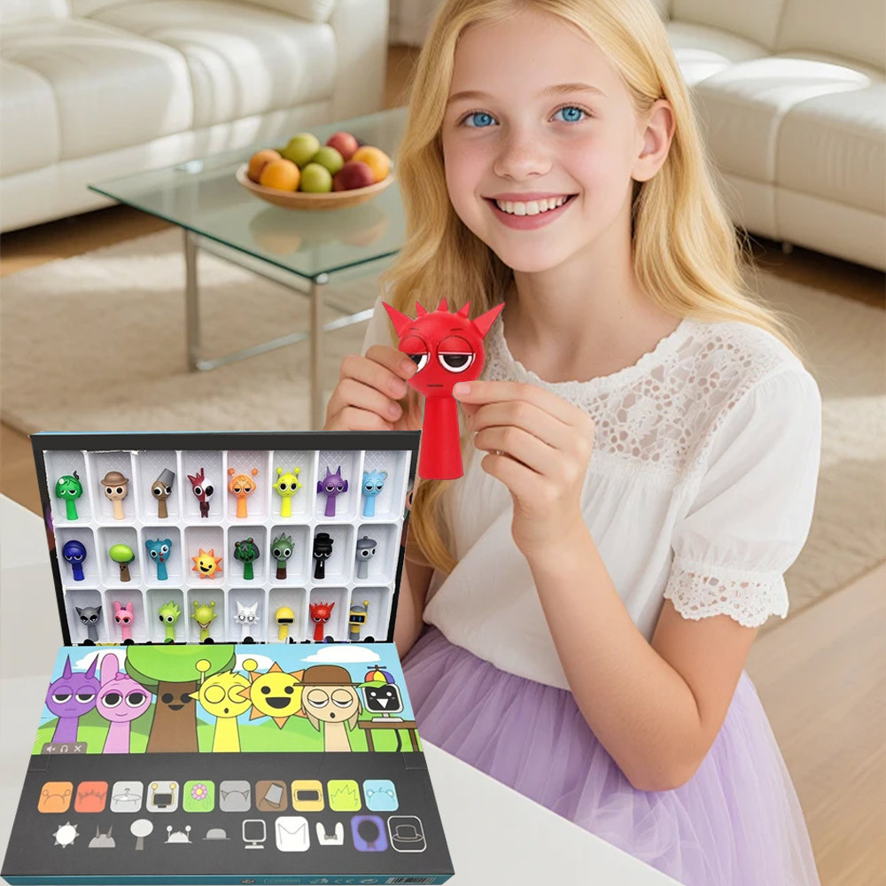 24Pcs Sprunki Rhythm Box Game Action Toy Game Action Figures Toy Figurine Gift