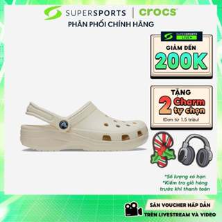  Giày Clog Unisex Crocs Classic - Be - 10001-2Y2 ADS01 LS100 B000 