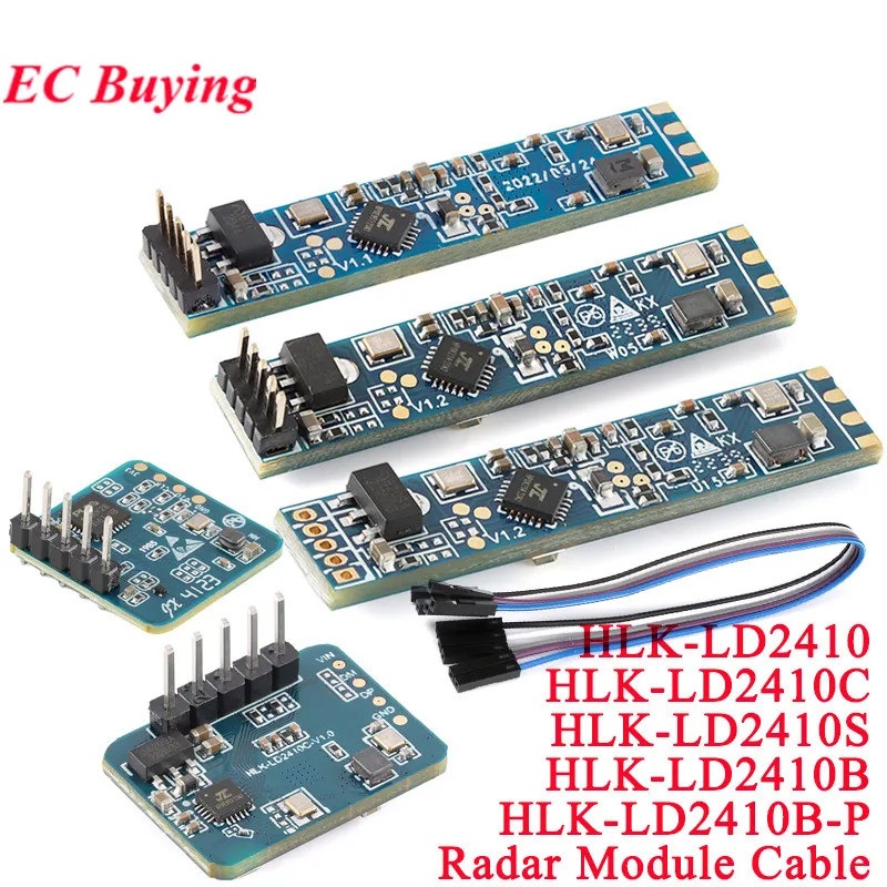 10 Cái / 1 Cái LD2410C HLK-LD2410 LD2410 LD2410B LD2410S 24G Cảm Biến Hiện Diện Của Con Người Millim