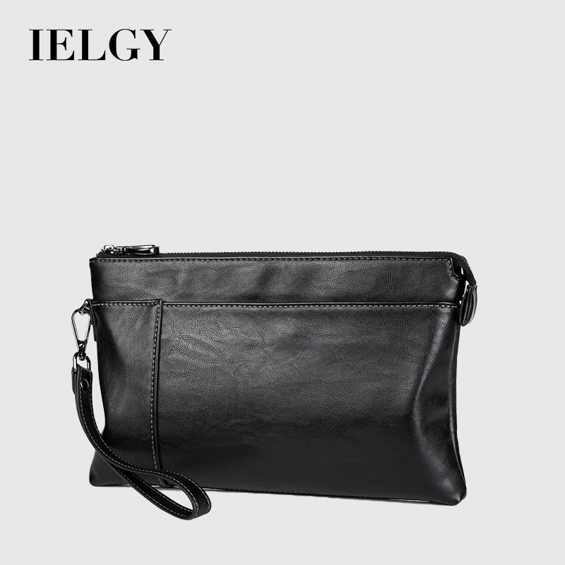 IELGY Nam Clutch Thường Ngày Dung Tích Lớn Túi Phong Bì Ly Hợp Xu Hướng Thời Trang