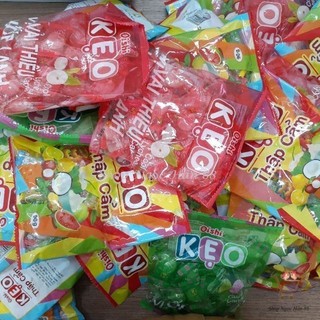 Combo 5 gói kẹo Oishi hương trái cây 85gr/gói