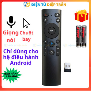 Chuột Bay Điều Khiển Bằng Giọng Nói 2.4G USB (Hộp Cam) Cho Android TV BOX PC -  ĐT Diệp Trân