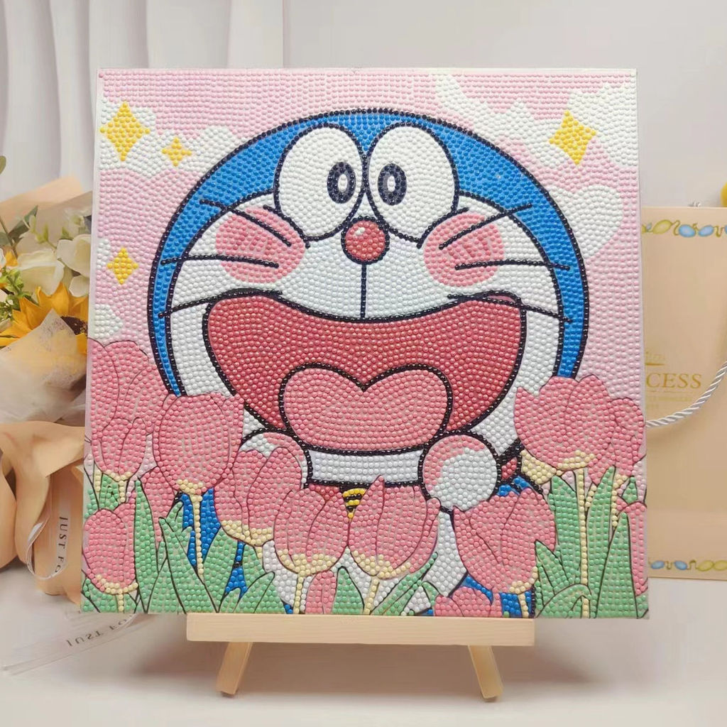 Hot Sale#30x30Square Doraemon a Dream Diamond Painting diy Crayon Shin-chan Children's Handmade Chea