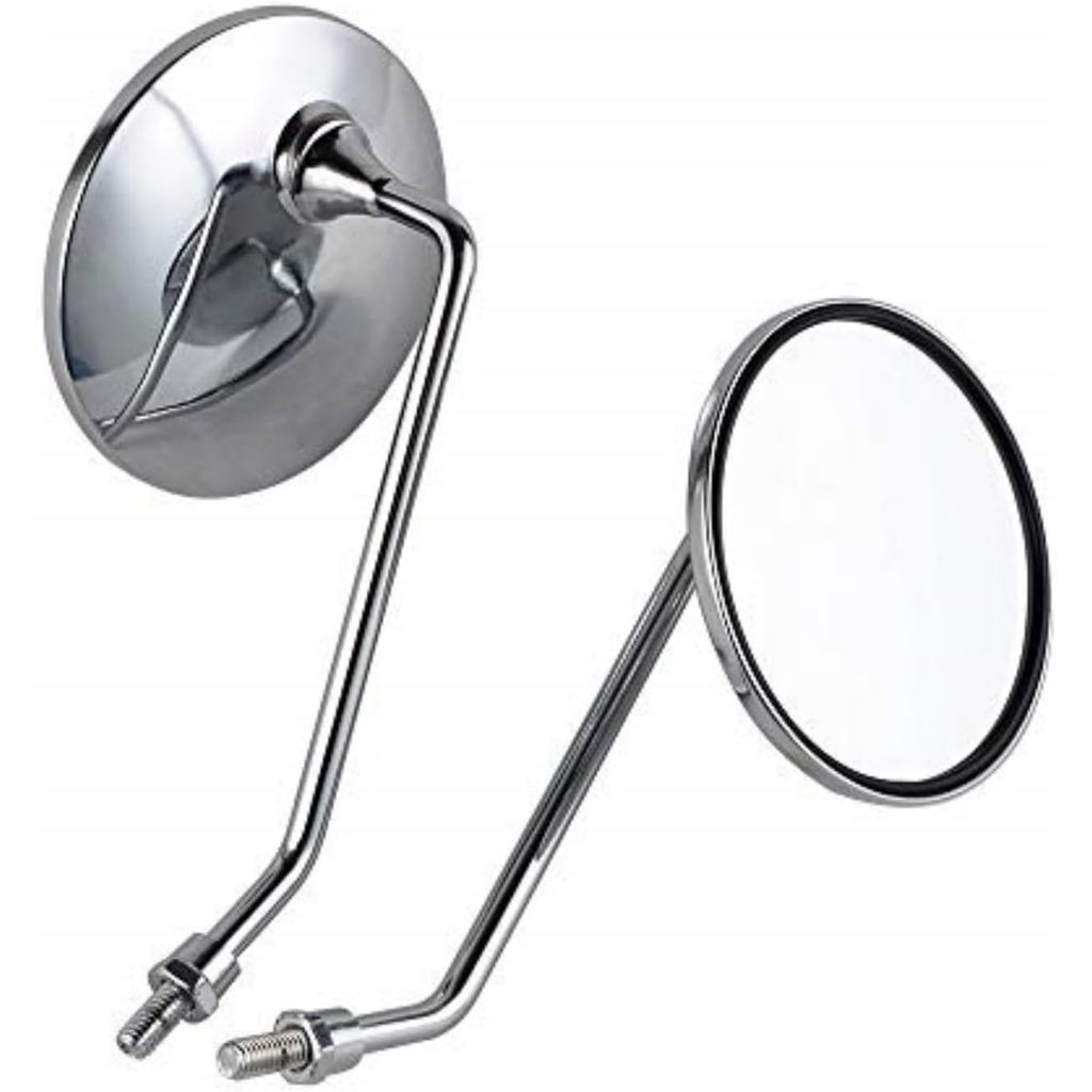 NICECNC M8 Chrome Xe Máy Gương Chiếu Hậu Vintage Gương Chiếu Hậu Tương Thích Với Honda CL70 CT90 CL9