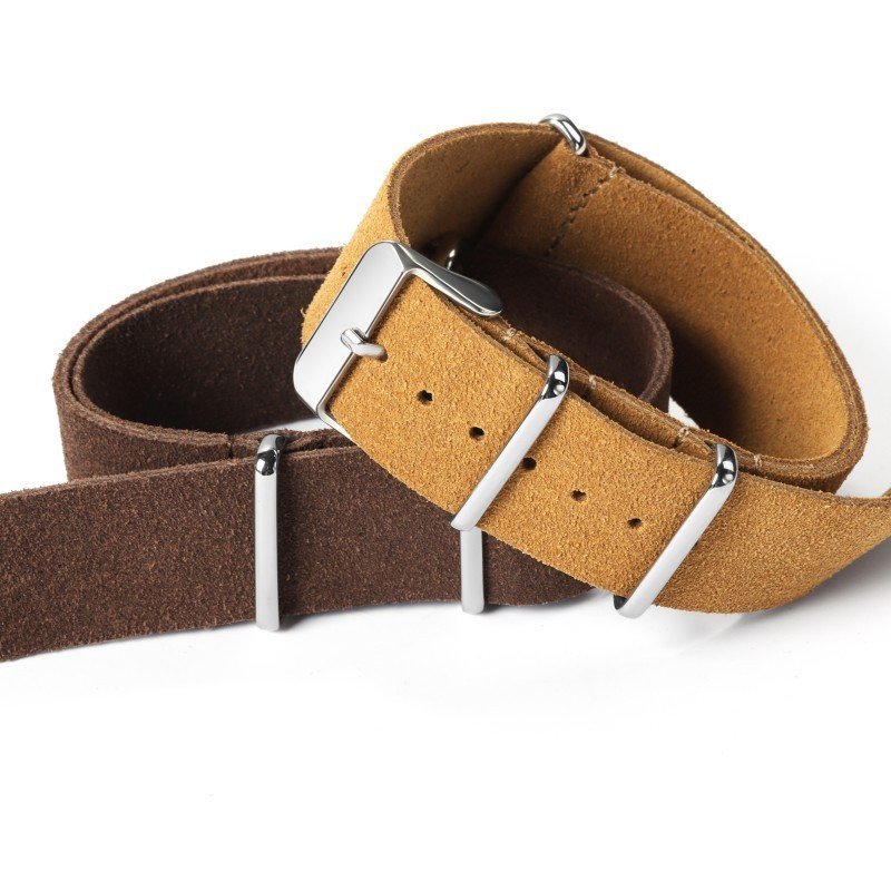 18 / 20 / 22 / 24mm NATO Da Lộn Dây Đeo Đồng Hồ Cho Seiko Cho Phụ Kiện Đồng Hồ Thông Minh Nato Zulu 