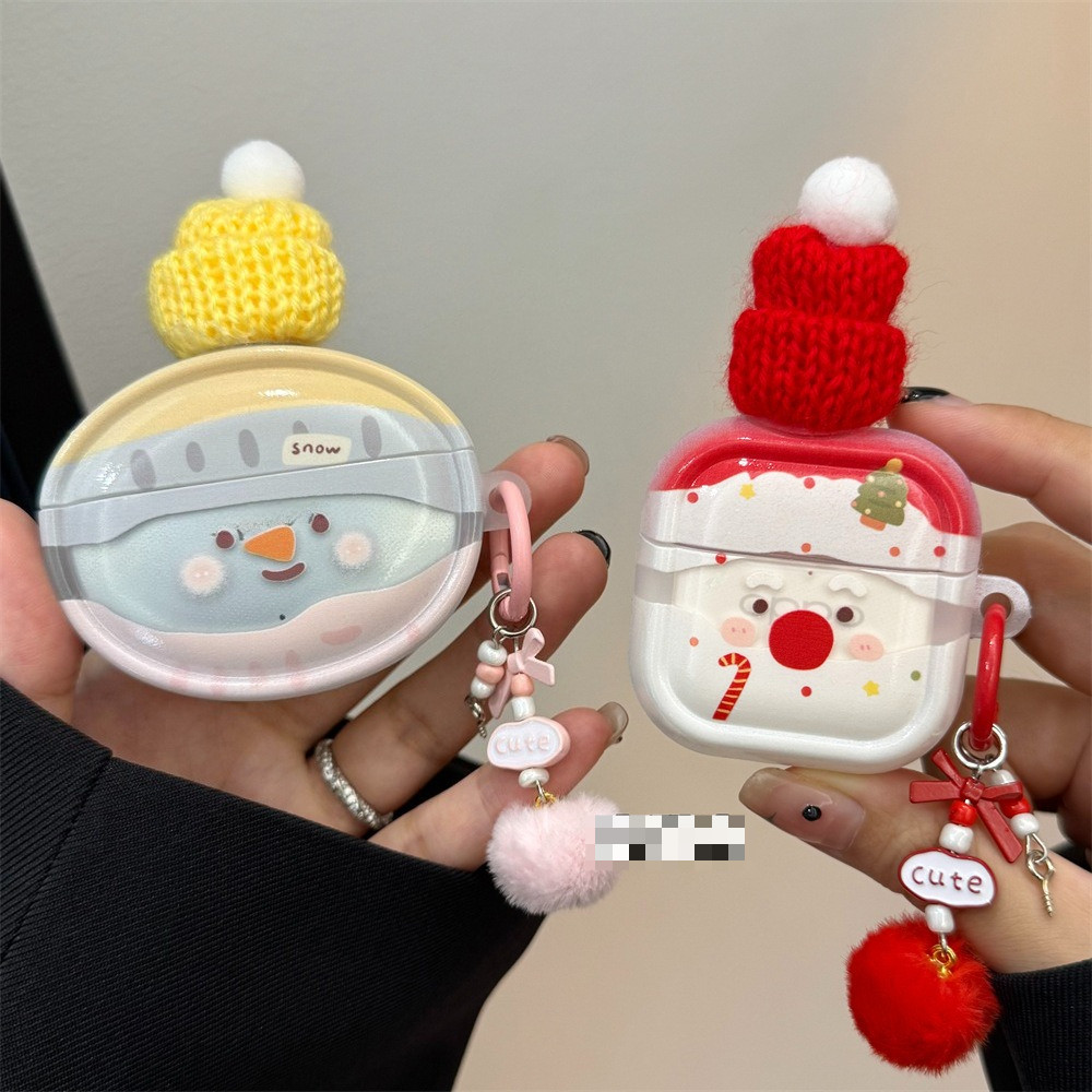 Ốp Giáng Sinh Cho OPPO Enco Free3 Free2i Free3 RPro Ốp Lưng Hoạt Hình Tai Nghe Vỏ Silicon TPU Có Nắp