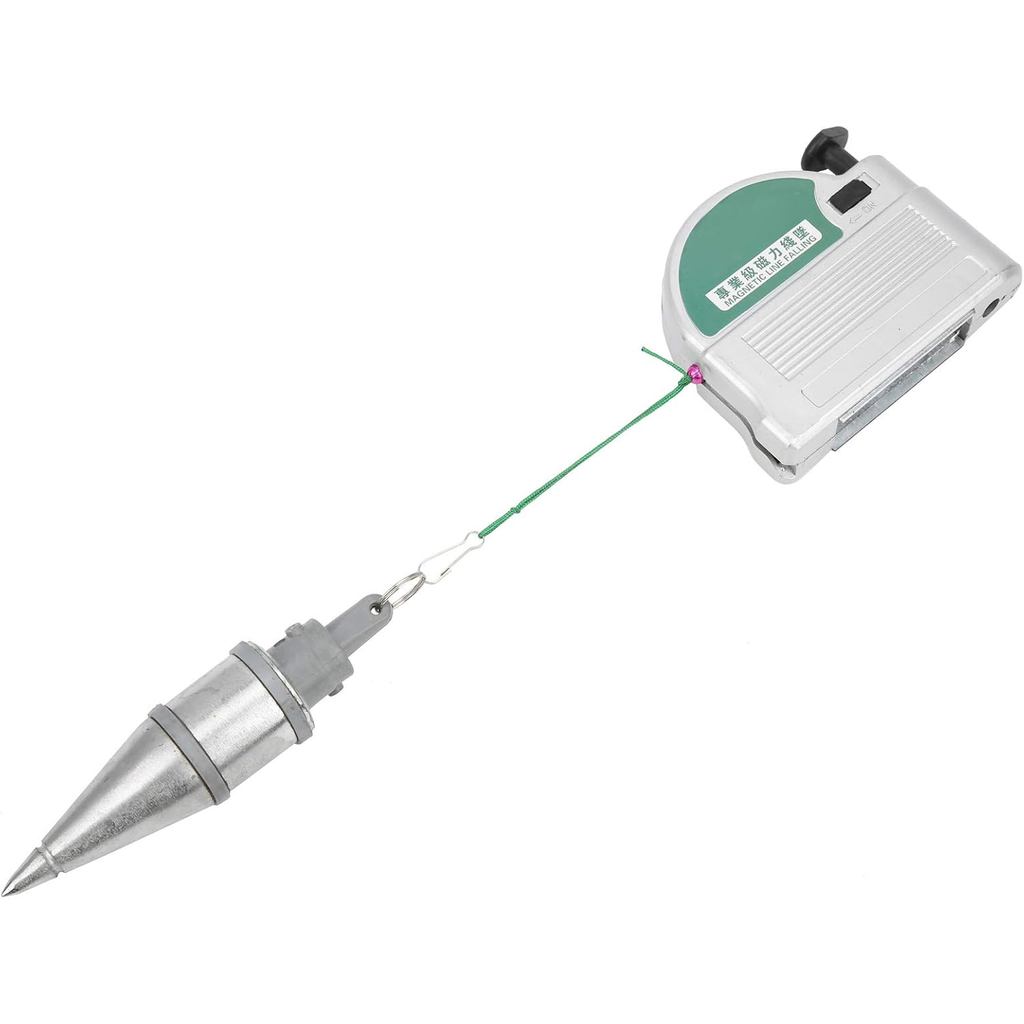 Plumb Bob, Dụng cụ đo dọc bằng thép hợp kim, Plumb Bob với hộp dây giật từ tính để chế biến gỗ (6 mé