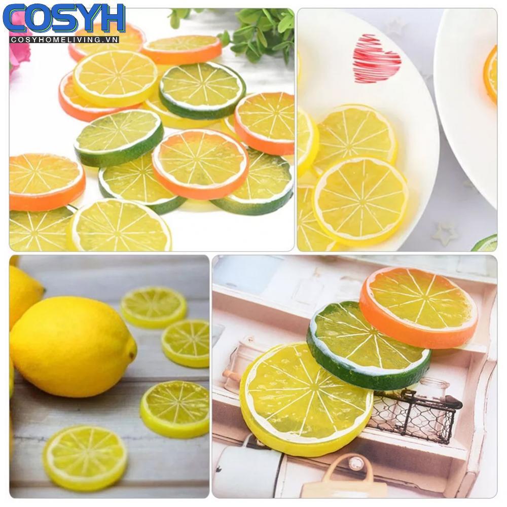 <cosyh>Artificial Lemon Slices High-Quality Material For Coffee Shops Home Decoration