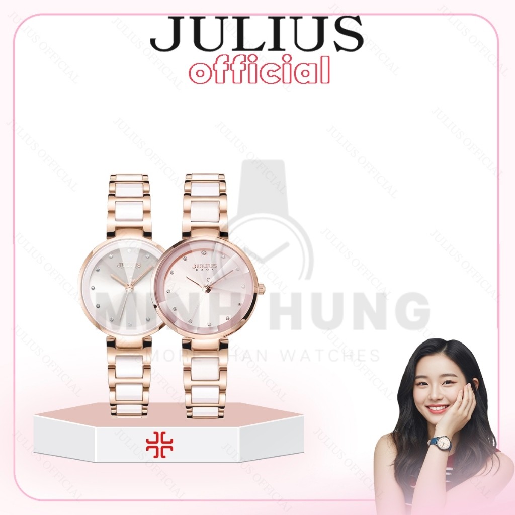 Đồng hồ nữ Julius JA-1209 dây đá |  MINHHUNG WATCH