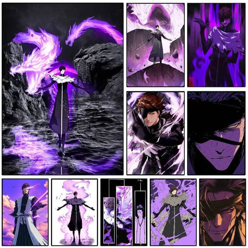 Tím S-Sosuke A-Aizen Poster Nghệ Thuật Với Canvas In Nhà Phòng Ngủ Phòng Khách Trang Trí Quà Tặng