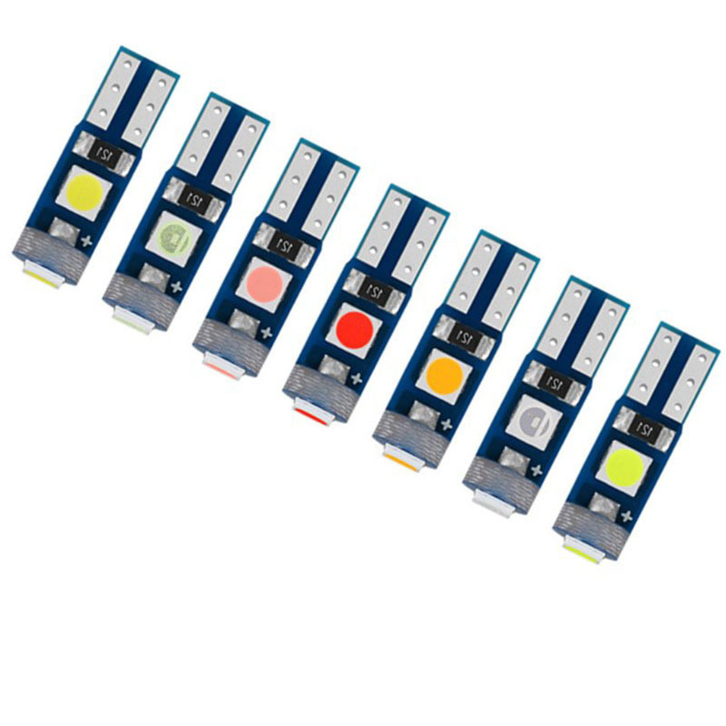 1 bóng Đèn LED T5 3SMD 3030 gắn mặt đồng hồ, xe máy, ô tô DC 12V, sáng rõ, tiết kiệm điện, cho Sirius, Wave==