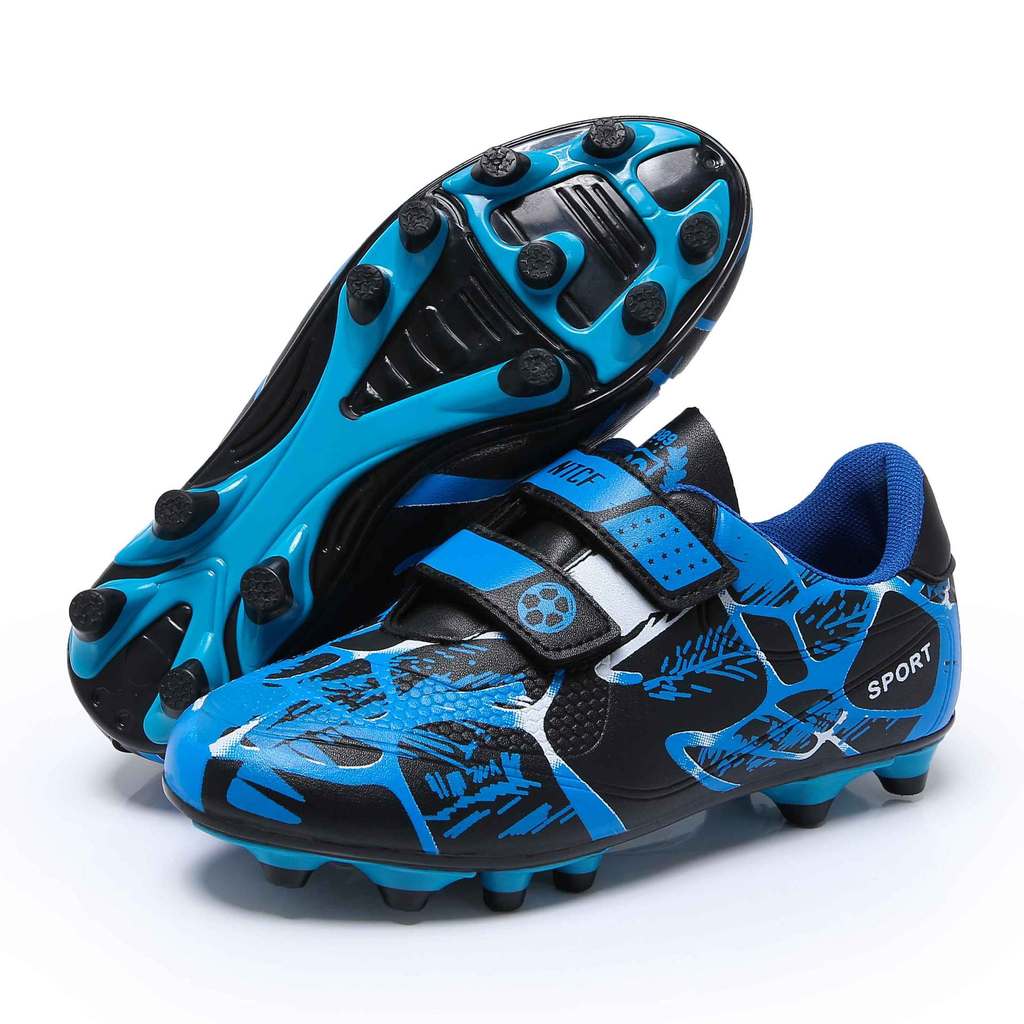 men's soccer shoes high-neck men's soccer shoes Giày bóng đá Velcro cho trẻ em, phù hợp với cỏ nhân 