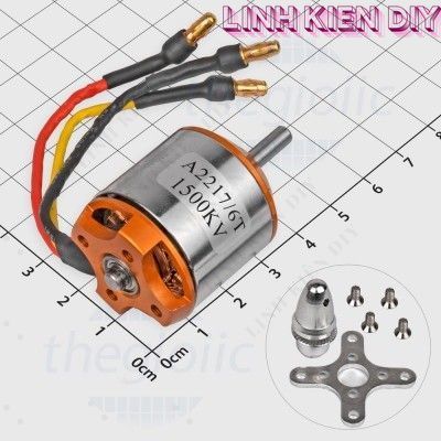 A2217/7T 1250KV Động Cơ Máy Bay Không Chổi Than Trục 3.17mm Linh Kiện DIY