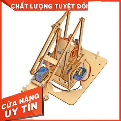 Khung Cánh Tay Robot 4 Bậc Tự Do, Tự Lắp FixLab – Linh Kiện & Sửa Chữa