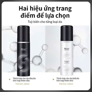 Xịt khóa trang điểm cố định lớp make up 12 giờ NICOR 100ml hàng sẵn