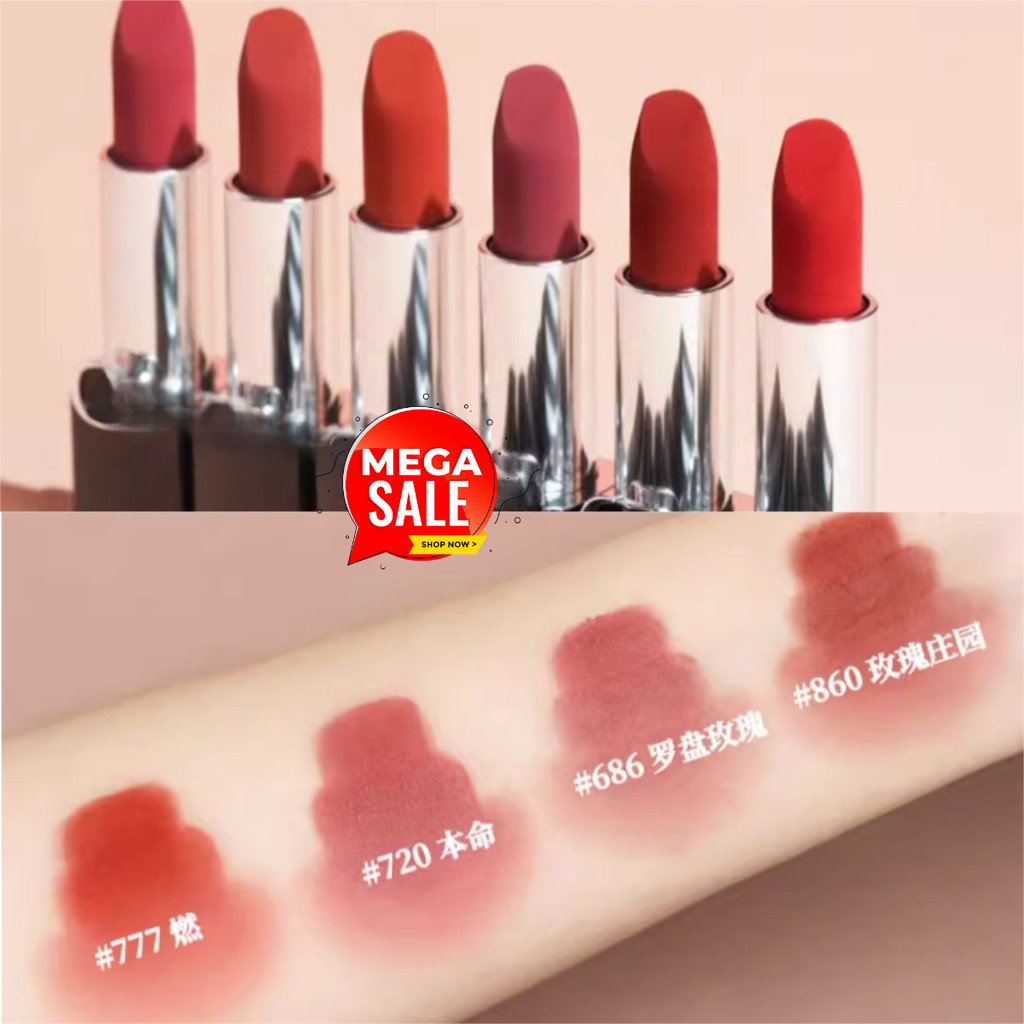 Son môi Blue Gold Flame 3,5g Velvet 999 # 777 # 888 # 720 # 772#100# 228 # Dưỡng ẩm 999 # 849 # #