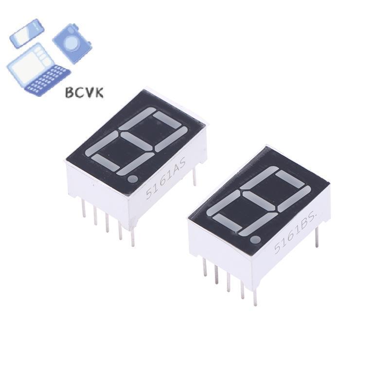 [BCVK] 10 Chiếc Kỹ Thuật Số Tubemon AnodeCathode 0.56 Inch 10Pins 5161AS 5161BS 1 Bit Chữ Số 7 Phân 