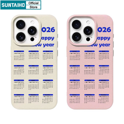 Ốp Điện Thoại Suntaiho Thanh Lịch 2026 Lịch Năm Mới Silicon Mềm Cao Cấp Chống Sốc Cho iPhone 11 12 13 14 15 16 Pro Max IP 7 8 Plus Iphon X XS XR Xs max