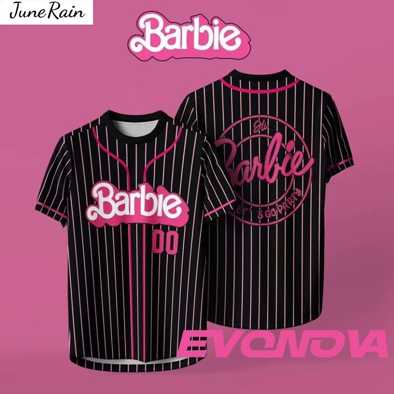 Barbie Microfiber Jersey Hàng Đầu Jersey Tay Ngắn Phong Cách Thể Thao Áo Tùy Chỉnh Nhanh Khô Thích H