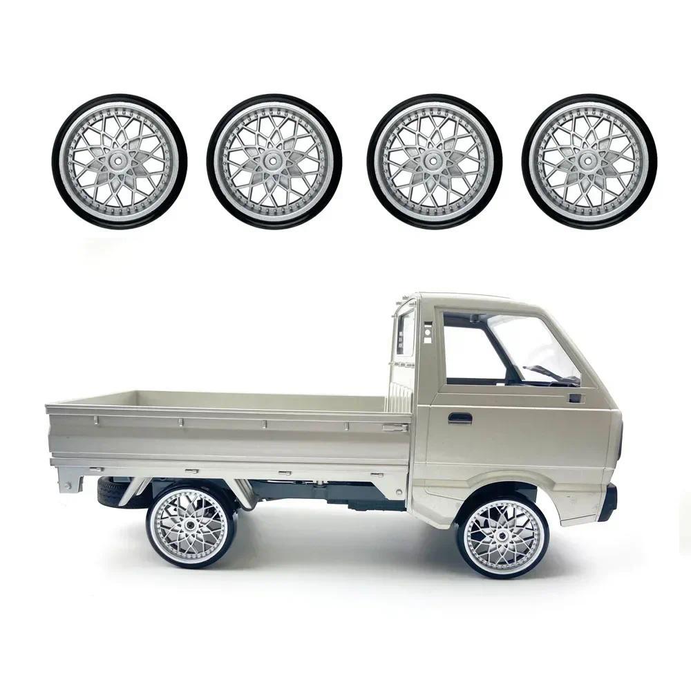 WPL D12 Lốp 4 Nâng Cấp Vành Bánh Xe Trung Tâm Lốp Cao Su RC Xe Phụ Kiện Phụ Kiện