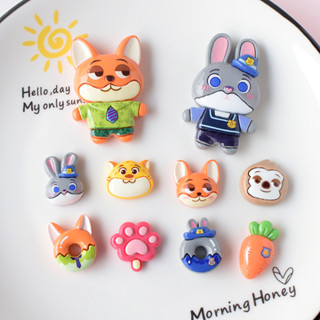  10 Chiếc Zootopia Cáo Và Thỏ Bộ Trang Phục- Shopee DIY Dép Có Thể Tháo Rời Giày Charm Chân 