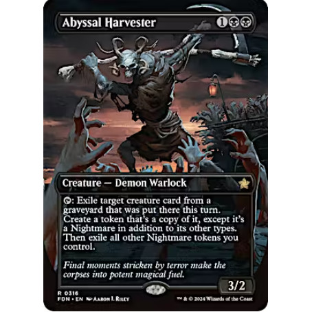Magic the Gathering - Foundations - Abyssal Harvester (Borderless)