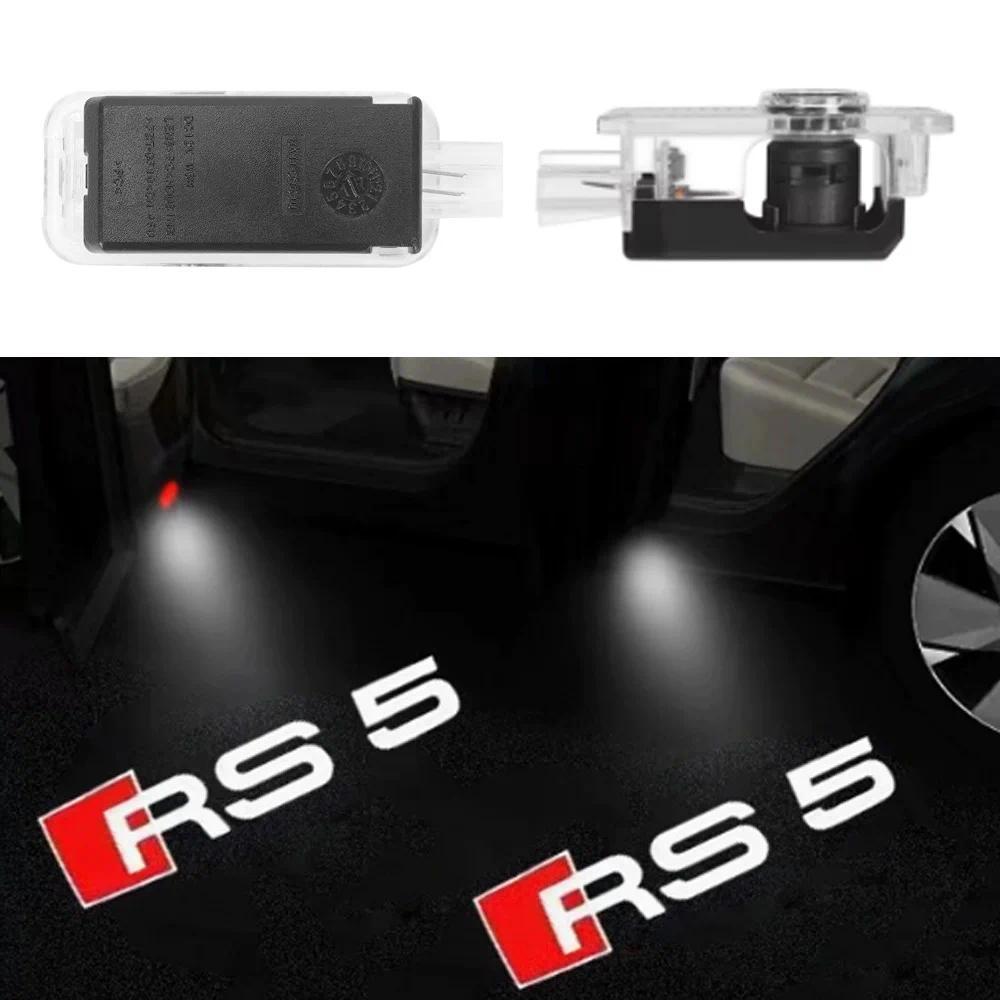 Huy Hiệu RS5 Cho AUDI Cửa Đèn RS5 Chào Mừng AUDI Ghost Shadow Light 2 Chiếc Cửa Lịch Sự Đèn Cho AUDI