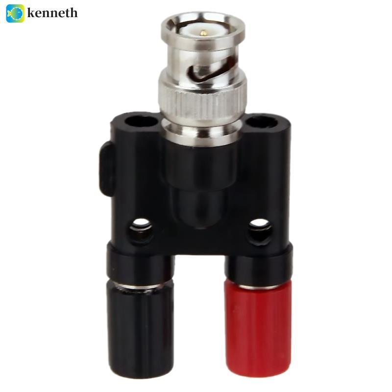 BNC Plug 4mm Banana Plug Splitter Connector BNC Male Plug to 2 x 4mm Banana Female Jack Ổ cắm Adapte