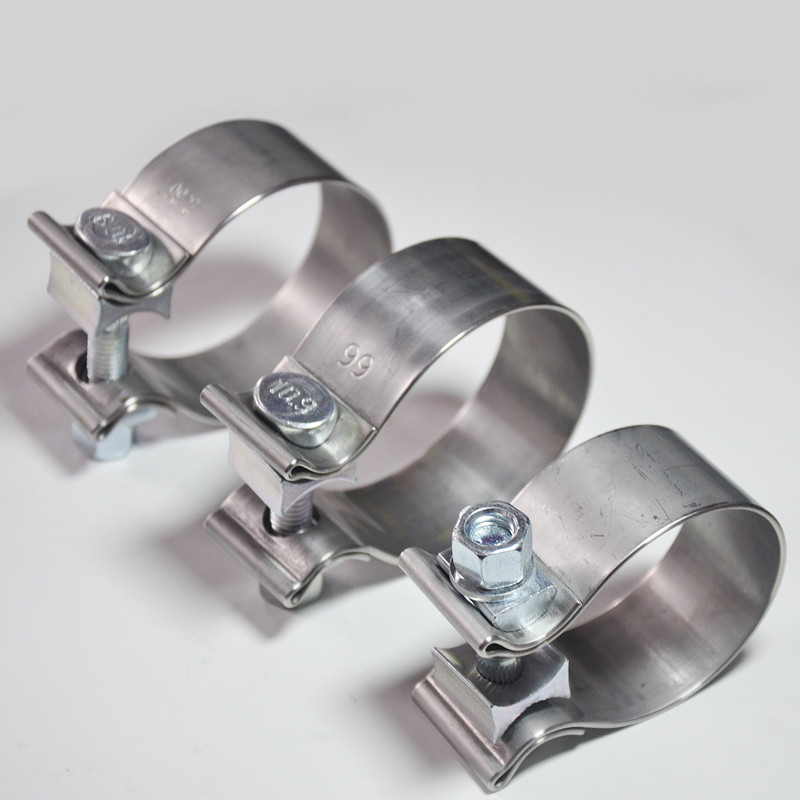 B. b. Đa Năng Ống Xả Kẹp Muffler Hoop Thép Không Gỉ Họng Hoop Dày Tăng Cường Đuôi Họng Thép Hoop P6F