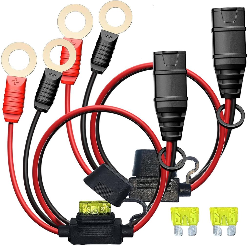 2 Gói GC008 X-Connect phù hợp cho phụ kiện sạc pin NOCO, M10 (3 / 8in) Đầu nối lỗ XL, Đầu nối pin NO