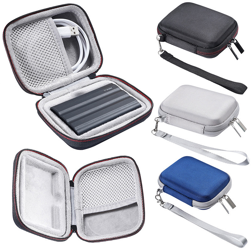 Thích Hợp Cho SAMSUNG SAMSUNG Mobile Solid State Drive T7 Shield Vỏ Bảo Vệ Bảo Quản Vỏ Cứng Túi Túi 