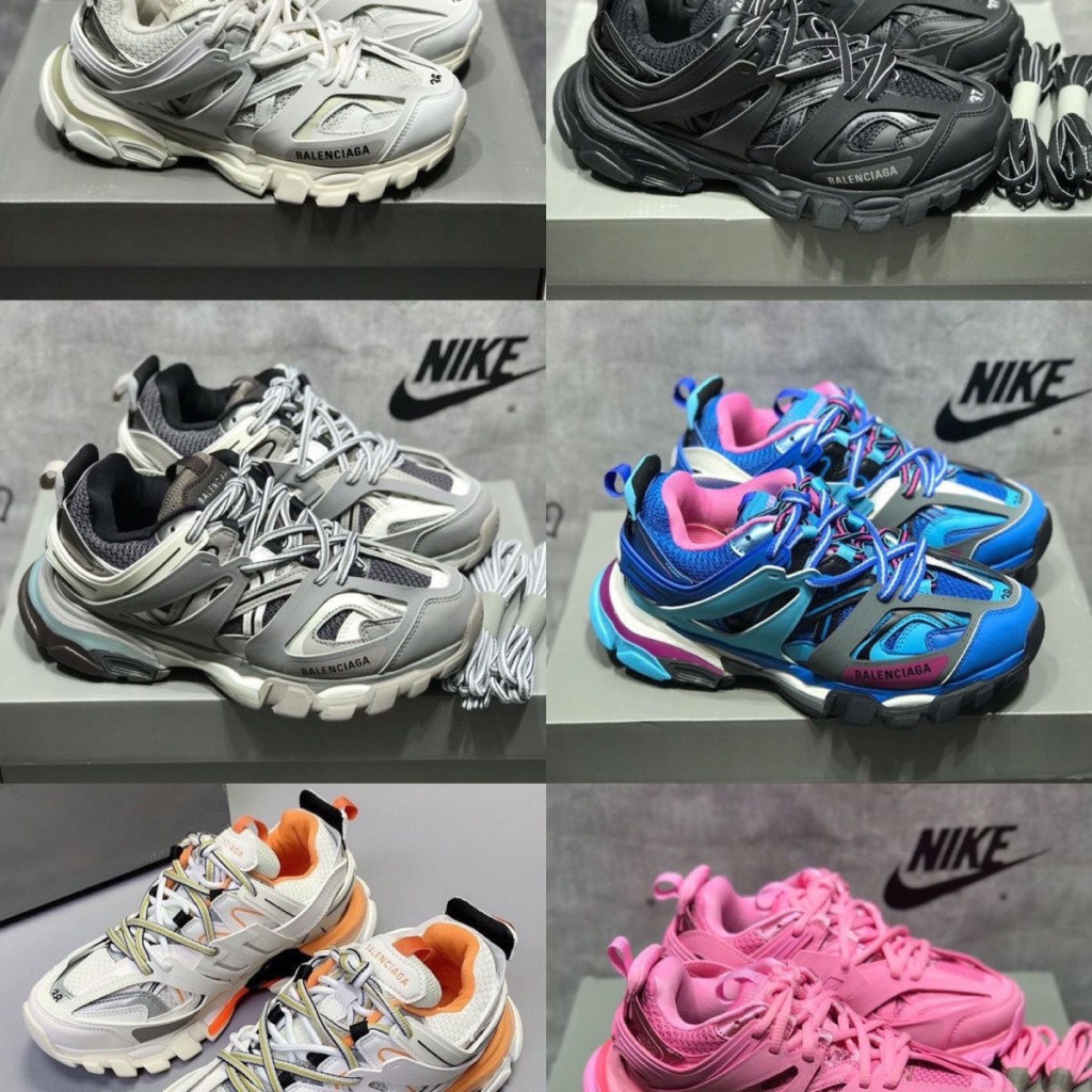 Balenciaga Paris Bố Giày Xuân 2022 Đường 3.0 Thời Trang Retro Chiều Cao Đế Dày Thể Thao Nam Nữ Cặp Đ