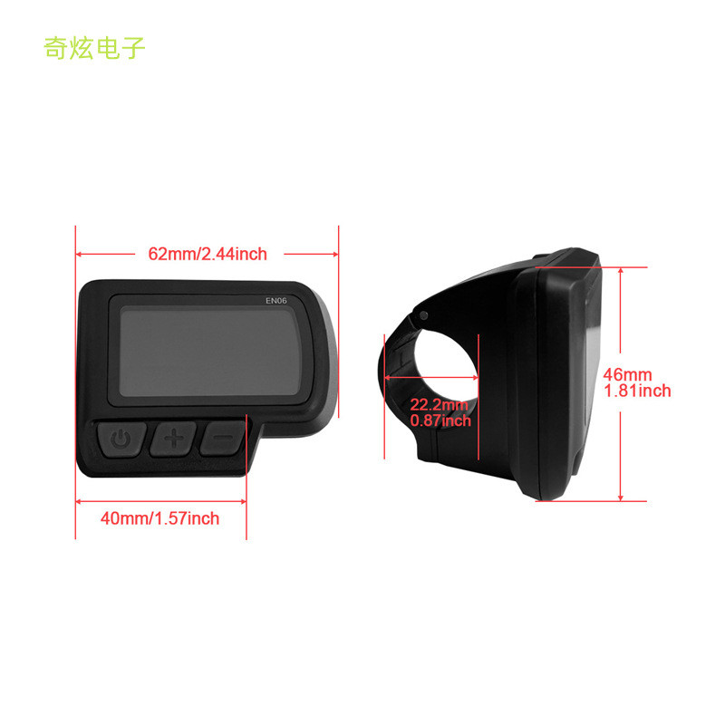 LCD EN06 Xe đạp điện Xe đạp điện Sử dụng máy đo màn hình LCD / LED Đầu nối thông thường [llb]