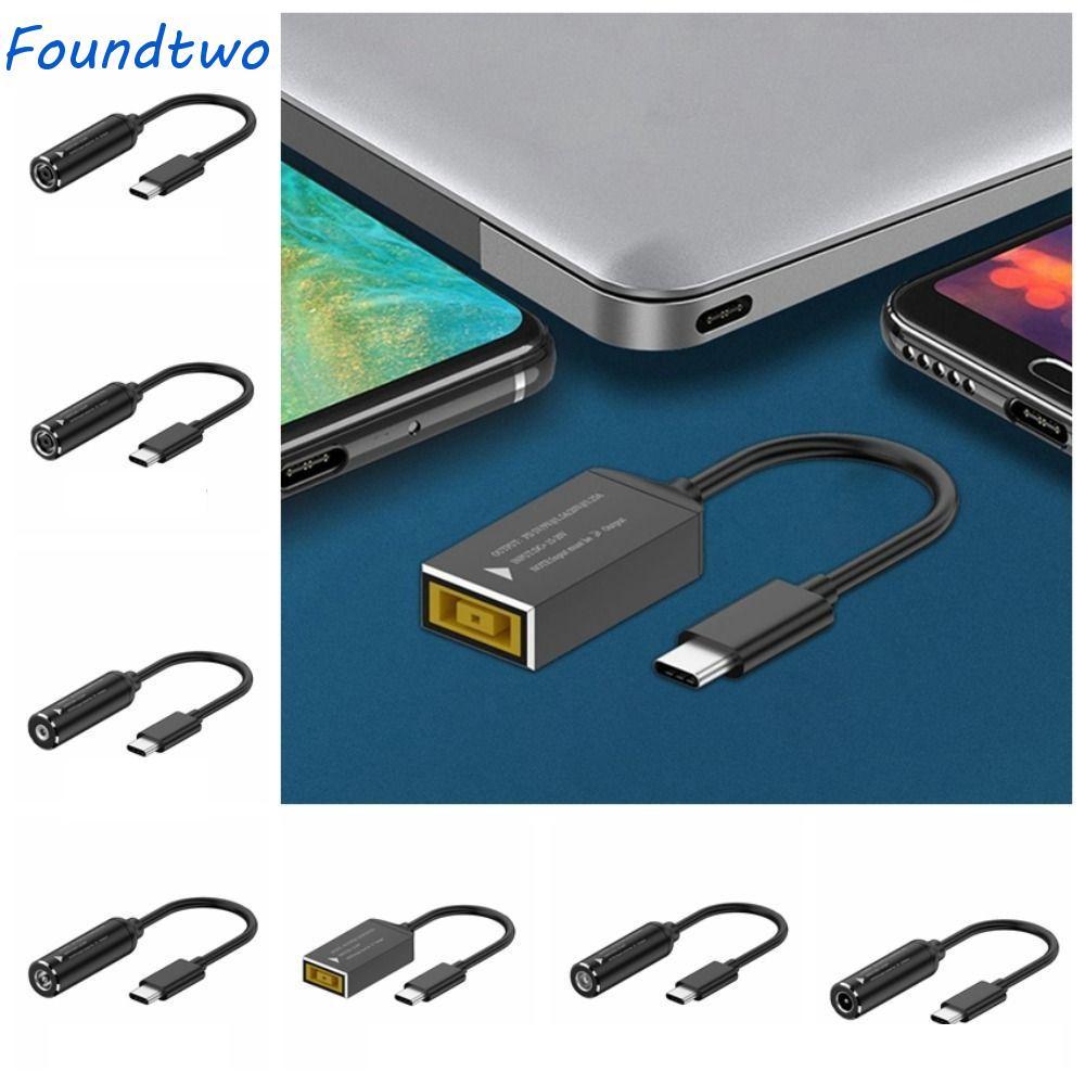 Cáp sạc FOUNDTWO Type-C sang DC Jack, Cáp sạc DC PD 65W DC sang Type-C, Tệp chuyển 5 / 9 / 20V Đầu r