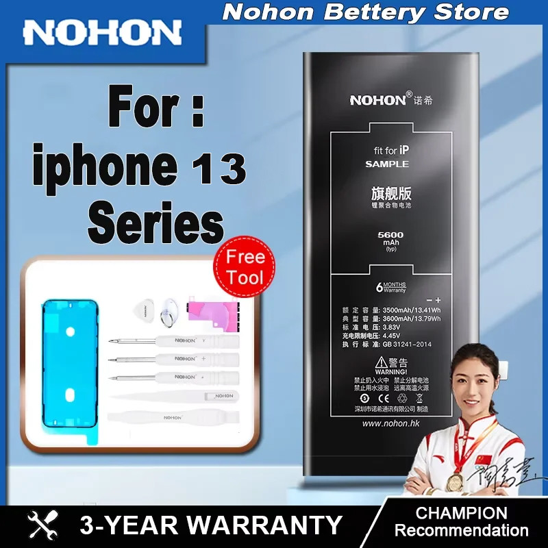 Nohon Pin Dung Lượng Cao Cho iPhone 13 iPhone 13mini iphone13pro iphone 13 Pro Max Gói Điện Thoại Di