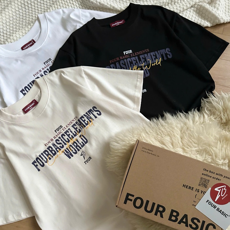 Áo thun ELEMENTS Tee fullbox phông streetwear nam nữ 100% cotton oversize form rộng Four Basic T162