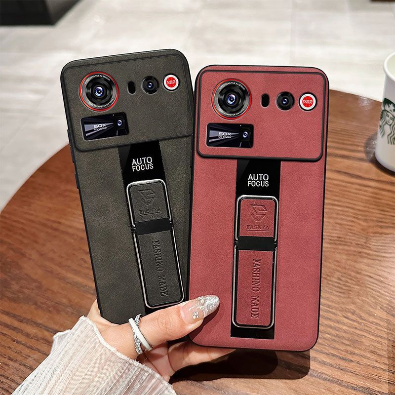 Dành Cho ZTE Nubia Z80 Z70 Z70S Ultra Ốp Lưng Da Cừu Sang Trọng Từ Tính Đứng Dành Cho ZTE Nubia Z80 