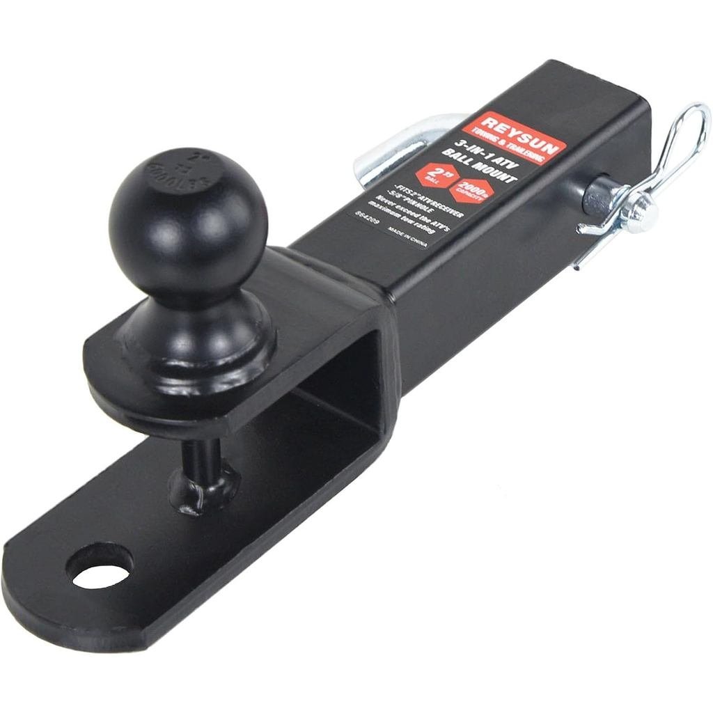 864209 3 trong 1 ATV / UTV Trailer Hitch Kéo Ball Mount với 2 inch Trailer Ball, Phù hợp với 2 inch 